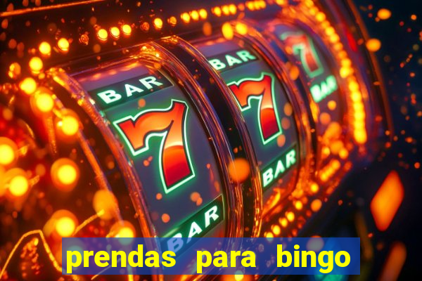 prendas para bingo de natal